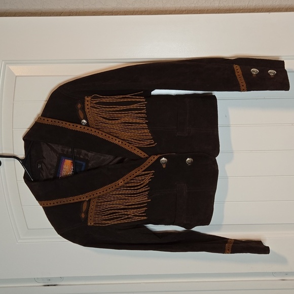Cripple Creek Western Leather Jacket - Picture 1 of 5
